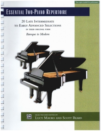 Essential Two-Piano Repertoire for 2 pianos 4 hands score