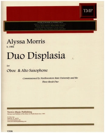 Duo Displasia for oboe and alto saxophone 2 scores