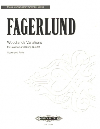 Woodlands Variations (2018) for bassoon and string quartet score and parts
