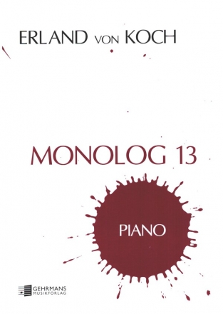 Monolog 13 for piano