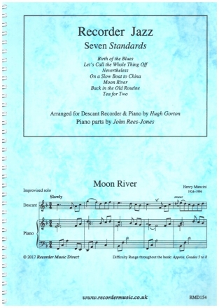 Recorder Jazz - 7 Standards for soprano recorder and piano