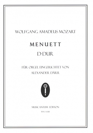 Menuett D-Dur KV355 fr Orgel