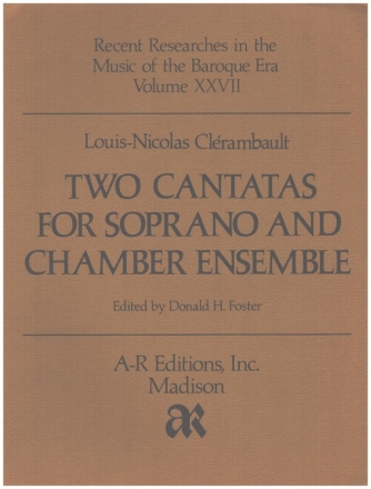 2 Cantatas for soprano and chamber ensemble score