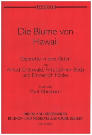 Die Blume von Hawaii  Textbuch