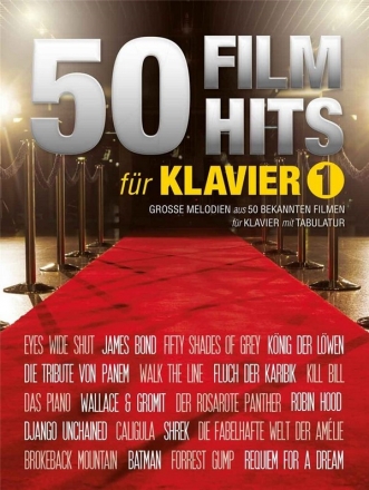 50 Filmhits Band 1 f�r Klavier mit Akkorden und Texten