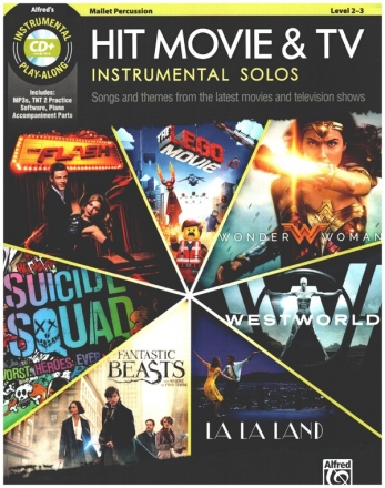 Hit Movie and TV Instrumental Solos (+MP3-CD) for mallet percussion