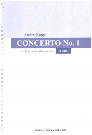 Concerto no.1 for marimba and orchestra score