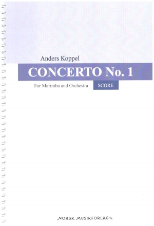 Concerto no.1 for marimba and orchestra score