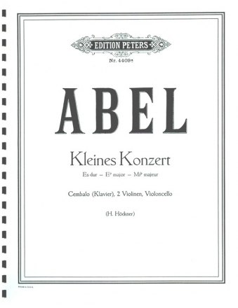 Kleines Konzert fr Cembalo (Klavier), 2 Violinen, Violoncello Partitur