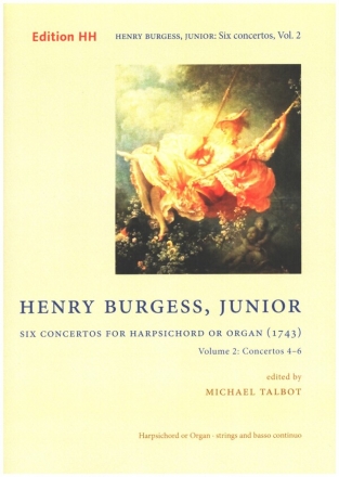6 Concertos vol.2 (nos.4-6) for harpsichord or organ and strings score