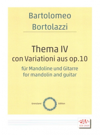 Thema IV con Variationi aus op.10 fr Mandoline und Gitarre Spielpartitur