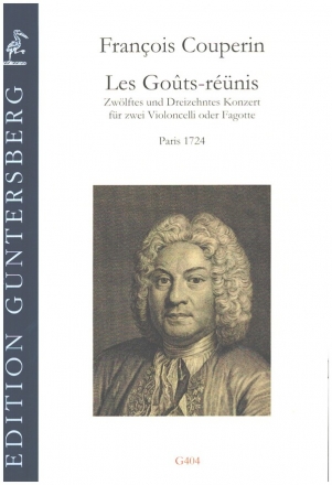 Les Gouts-Runis, Concertos nos.12 et 13 fr 2 Violoncelli oder Fagotte 2 Spielpartituren