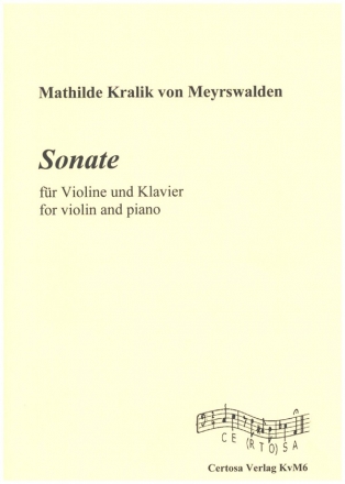 Sonate fr Violine und Klavier