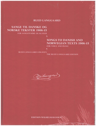 Songs to Danish and Norwegian texts (1906-15) for voice and piano hardcover