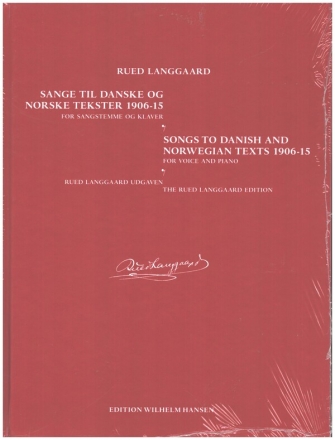 Songs to Danish and Norwegian texts (1906-15) for voice and piano hardcover