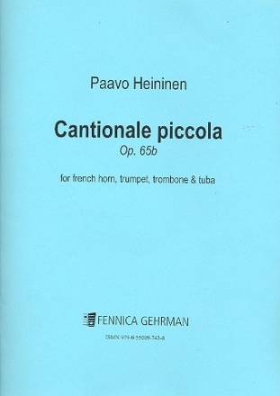 Cantionale piccola op.65b for french horn, trumpet, trombone and tuba (successive)