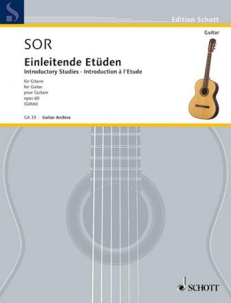 Einleitende Etüden op.60 für Gitarre