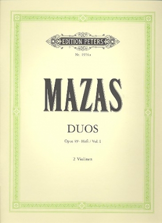6 Duos op.39 Band 1 (Nr.1-3) fr 2 Violinen Stimmen