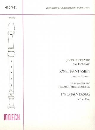 2 Fantasien zu 4 Stimmen fr 4 Blockflten (SATB) Spielpartitur