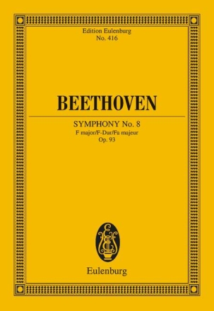 Sinfonie F-Dur Nr.8 op.93 fr Orchester Studienpartitur