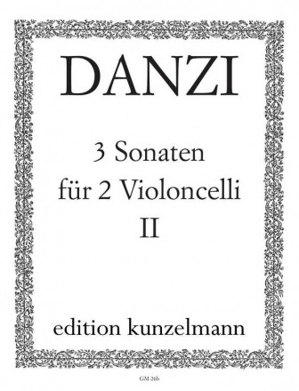 3 Sonaten op.1,2 für 2 Violoncelli Stimmen