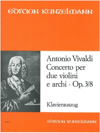 Concerto a-Moll op.3,8  fr 2 Violinen und Streicher Klavierauszug