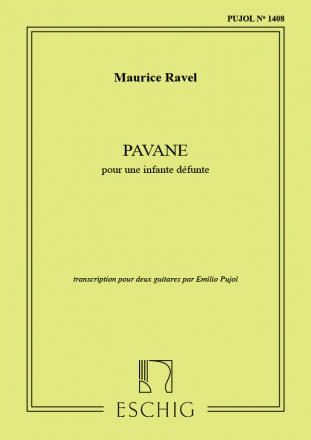 Pavane pour une infante defunte pour 2 guitares partition