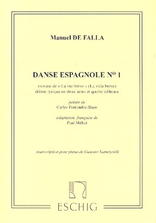 Danse espagnole no.1 tires de La vie breve pour piano