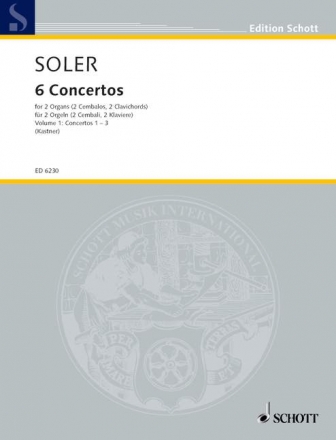 VI Conciertos de dos Organos obligados Band 1 fr 2 Orgeln, 2 Cembali, 2 Clavichorde, 2 Klaviere oder Orgel und Cemb Spielpartitur