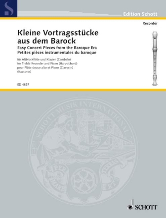 Kleine Vortragsstcke fr Alt-Blockflte und Klavier (Cembalo)