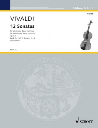 12 Sonaten op.2 Band 1 fr Violine und Klavier