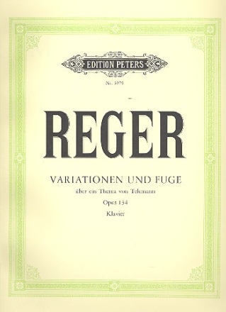 Variationen und Fuge ber ein Thema von Telemann op.134 fr Klavier