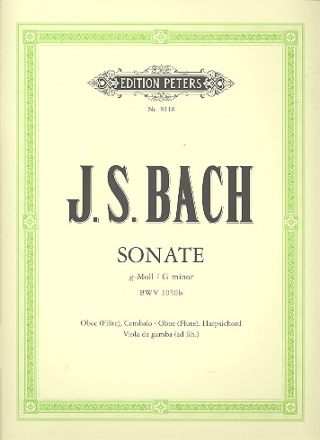 Sonate g-Moll BWV1030b für Oboe und Bc