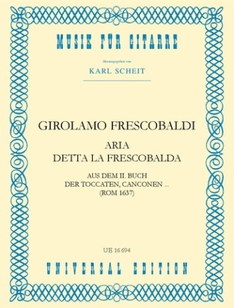 Aria detta la Frescobalda für Gitarre