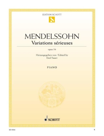 Variations serieuses op.54 fr Klavier