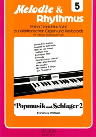 Popmusik und Schlager Band 2: fr E-Orgel / Keyboard