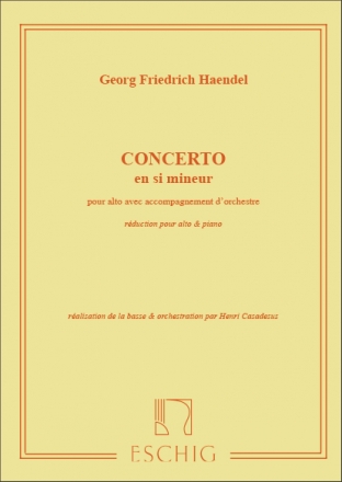 Concerto si mineur pour alto et orchestre pour alto et piano