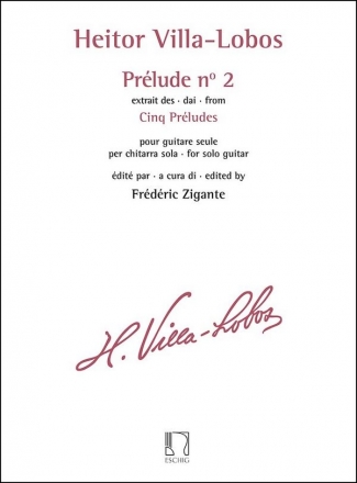 Prlude mi majeur nr.2 pour guitare 5 preludes nr.2