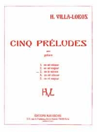 Prélude la mineur no.3 pour guitare 5 preludes nr.3