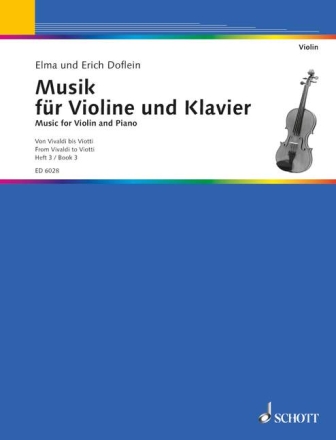 Musik fr Violine und Klavier Band 3 fr Violine und Klavier, Violoncello ad libitum