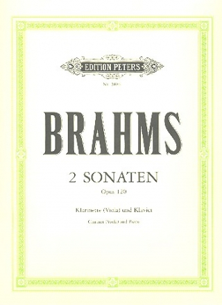 2 Sonaten op.120 fr Klarinette und Klavier