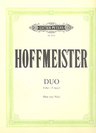 Duo F-Dur fr Flte und Viola Stimmen