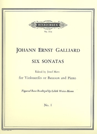 Sonata a minor no.1 for violoncello (bassoon) and piano