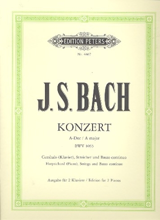 Konzert A-Dur BWV1055 fr Cembalo, Streicher und Bc fr 2 Klaviere