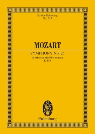 Sinfonie g-Moll Nr.25 KV183 für Orchester Studienpartitur