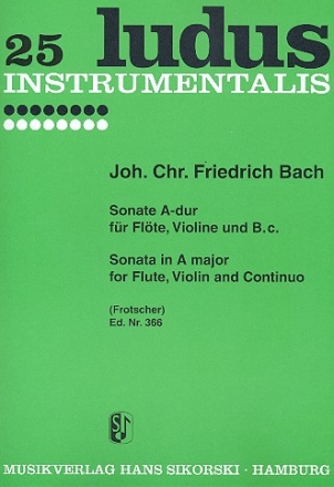 Sonate A-Dur fr Flte, Violine und Bc