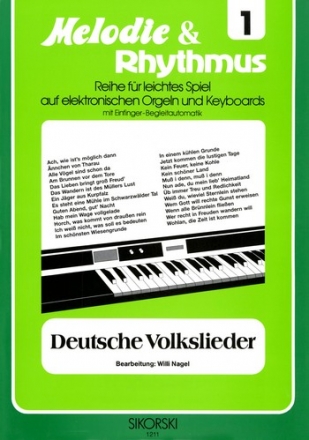 Deutsche Volkslieder fr E-Orgel / Keyboard