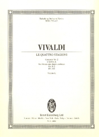 Concerto op.8,2 RV315 fr Violine, Streichorchester und Bc Violine 2