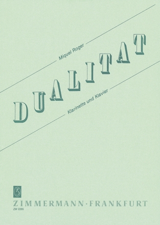 Dualitat fr Klarinette und Klavier