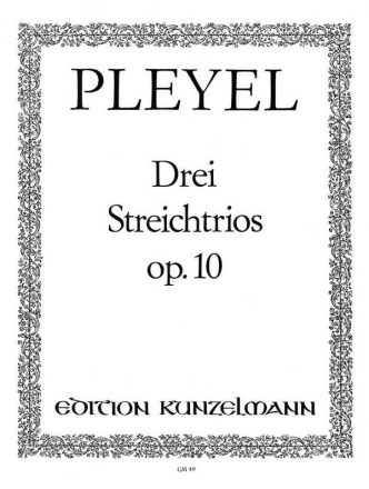 3 concertante Trios op.10 fr Streichtrio Stimmen